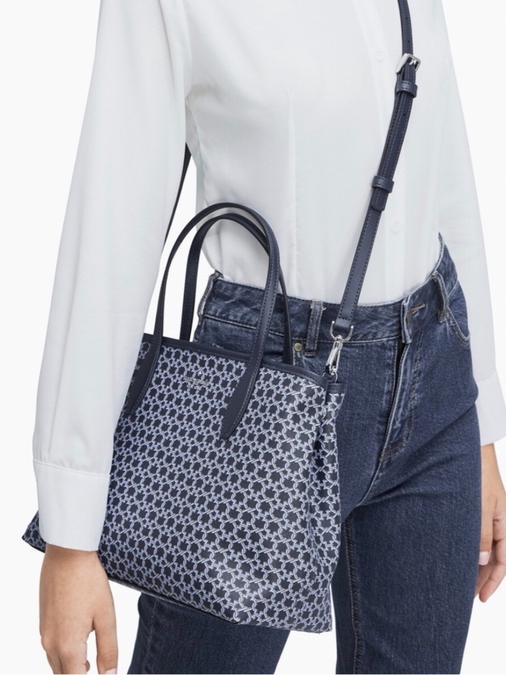 Kate Spade ♠️ New York Link Mini Tote Crossbody in Blue Multi - Picture 1 of 16